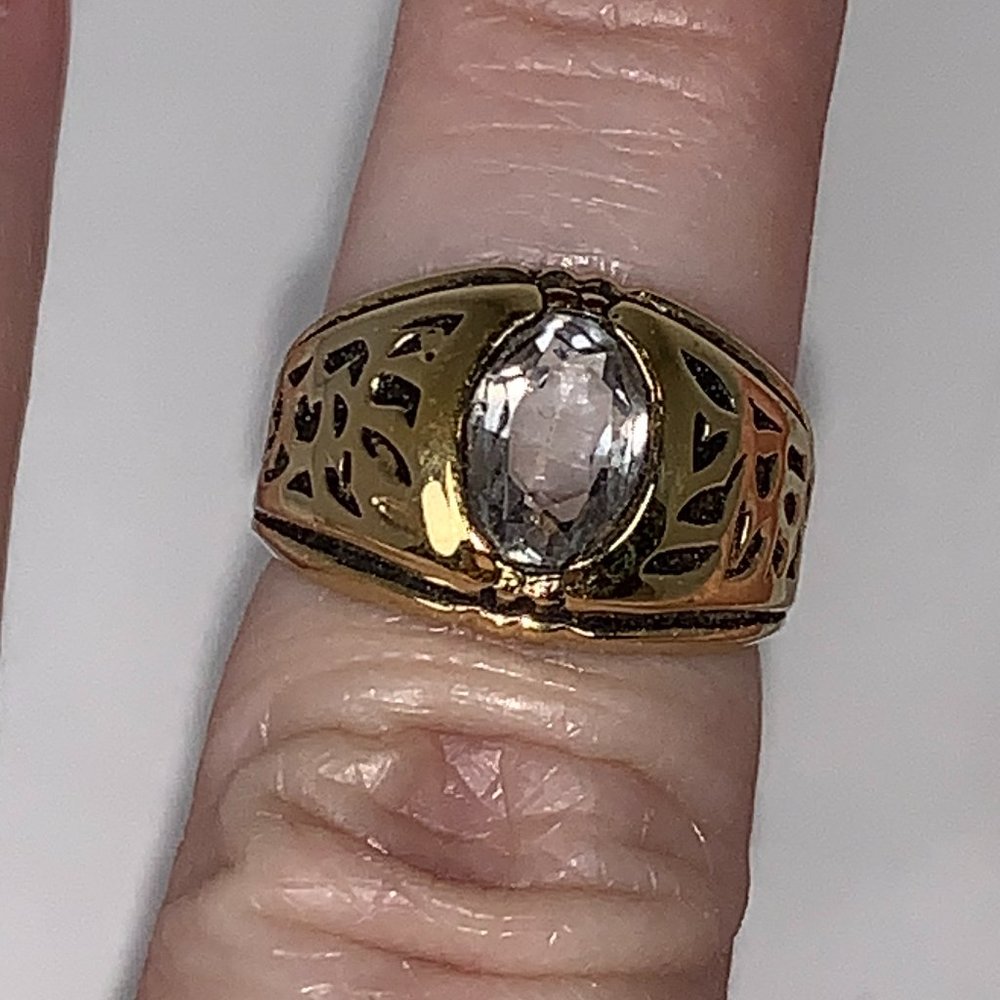 14 KT GE ESPO Vintage Gold Ring, Size 4 1/4
